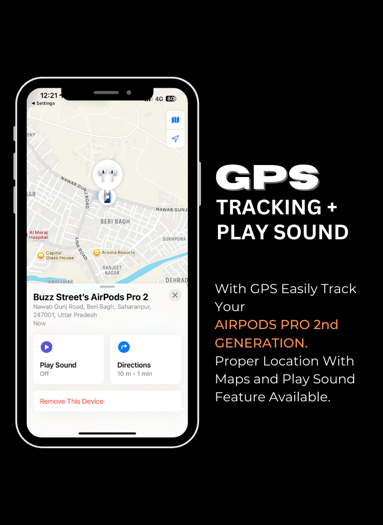 Astrap™ Pods Pro (2nd Gen) with Active Noise Cancellation (ANC) | Free Silicone Protective Case Included (6 Months Warranty)
