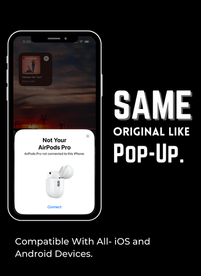 Astrap™ Pods Pro (2nd Gen) with Active Noise Cancellation (ANC) | Free Silicone Protective Case Included (6 Months Warranty)