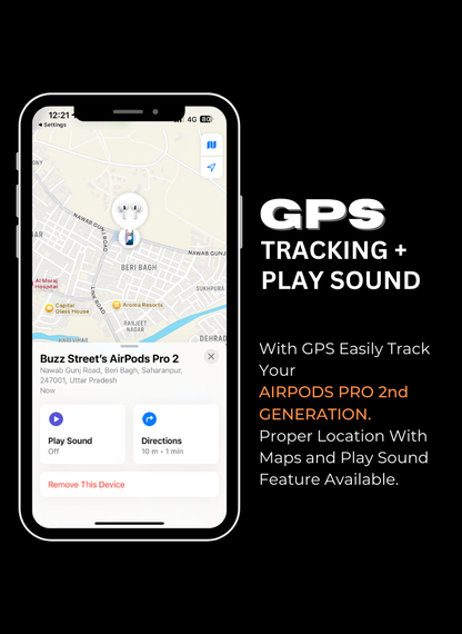 Astrap™ Pods Pro (2nd Gen) with Active Noise Cancellation (ANC) | Free Silicone Protective Case Included (6 Months Warranty)