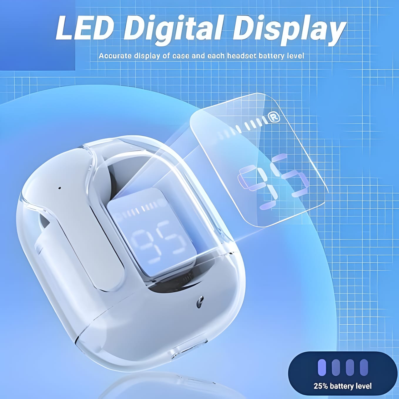 UltraPods Max – Premium Sound, Powerful Bass, and Smart LED Display.