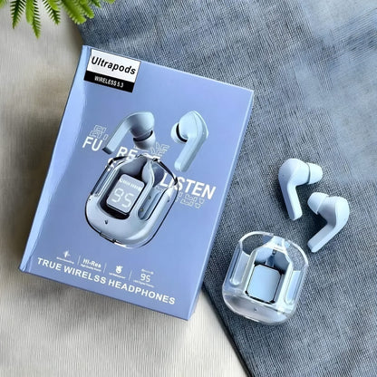 UltraPods Max – Premium Sound, Powerful Bass, and Smart LED Display.