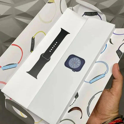 VirWatch Series 9: Dubai Quality With Logo 45mm Fitness Tracker, SpO2, Water Resistant, Always On Display - Extra Strap FREE Inside Box